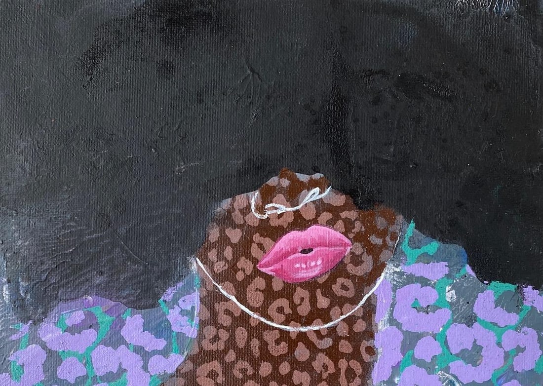 Rotimi Godwin, Afro Crown 1 - 21st Century, Expressionist , Figurative Portrait, Human Hair, 2023 - 5