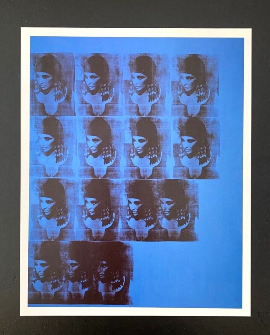 ANDY WARHOL + RARE 1984 ELIZABETH TAYLOR PRINT MOUNTED AND FRAMED + BUY IT NOW ! - 2