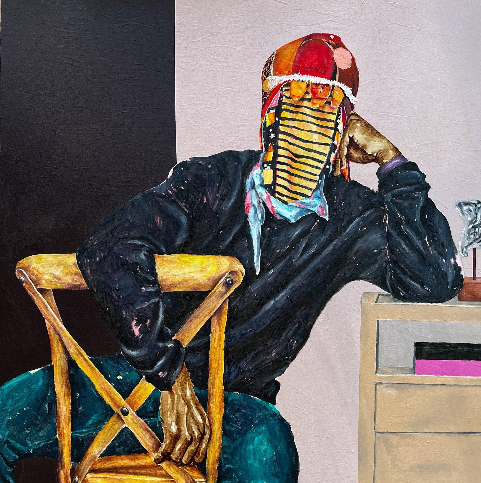 Emmanuel Ojebola, Masked Elegance in Contemporary Threads 2 - 21st Century, Contemporary, Africa, - 13