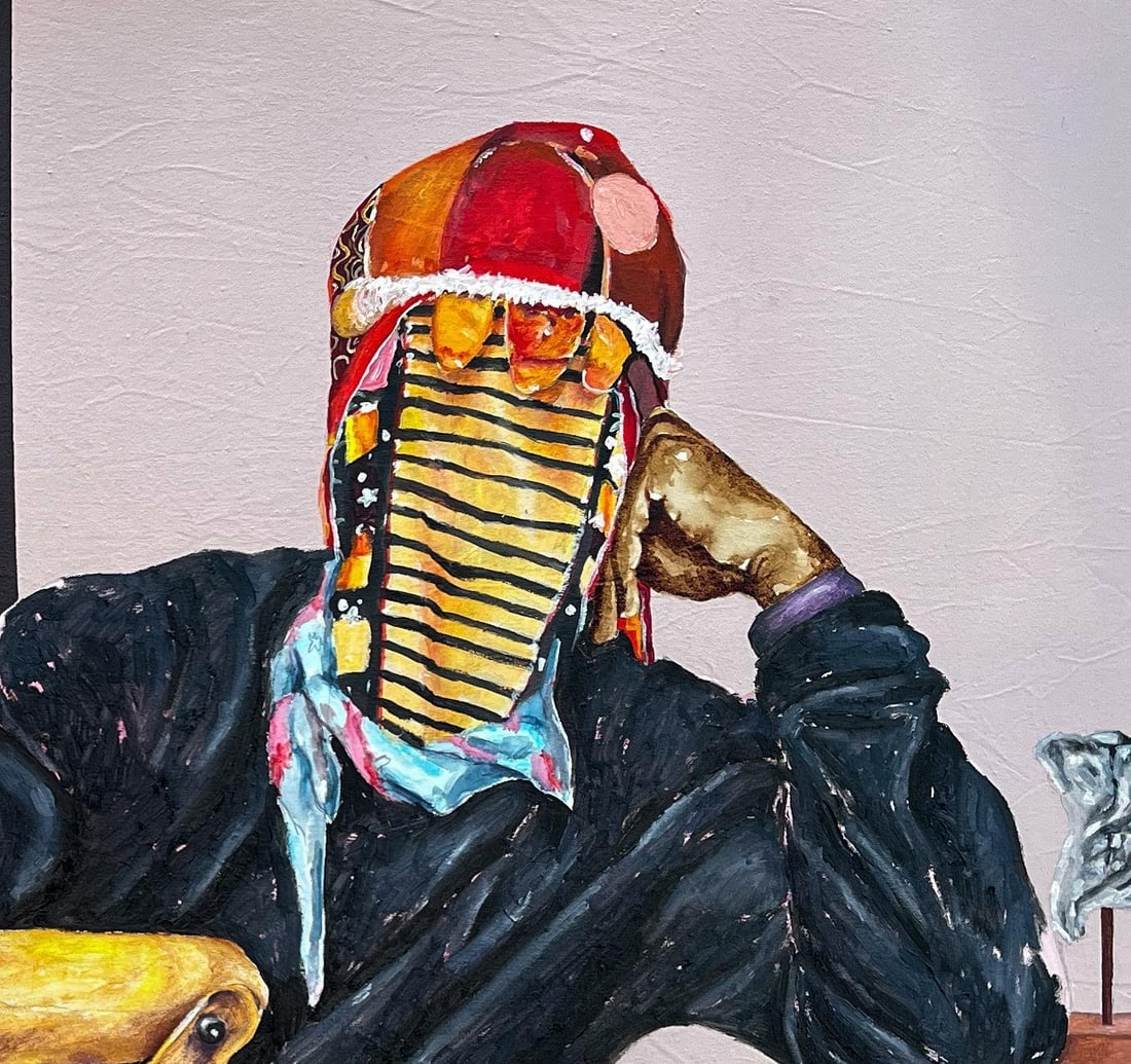 Emmanuel Ojebola, Masked Elegance in Contemporary Threads 2 - 21st Century, Contemporary, Africa, - 15