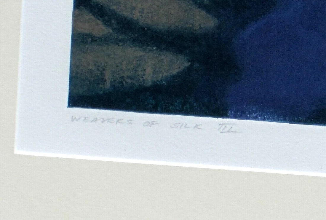 GREG GRONOWSKI Weavers of Silk III Color Monoprint Signed and Titled in Pencil - 5