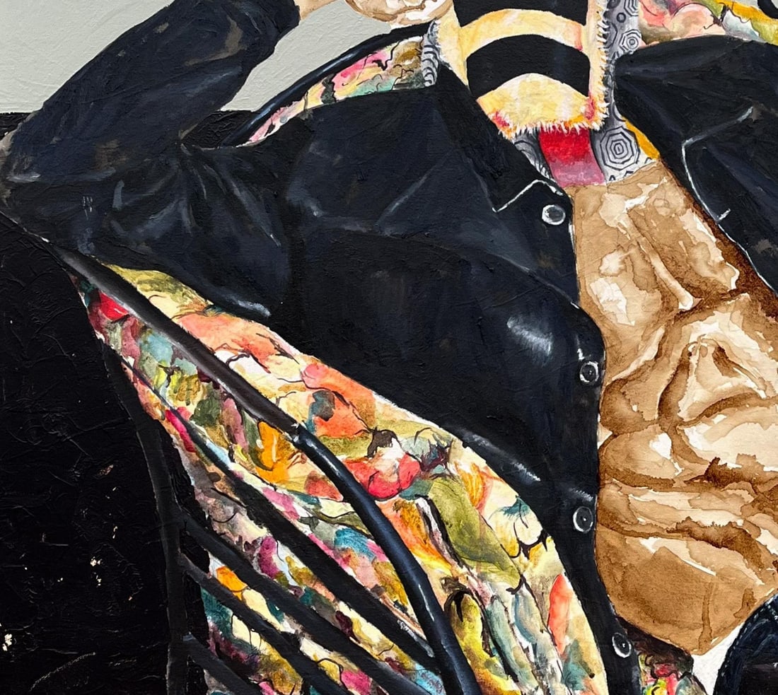 Emmanuel Ojebola, Masked Elegance in Contemporary Threads 1 - 21st Century, Contemporary, Africa, - 16