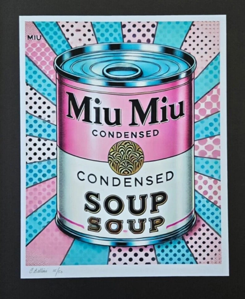 CHIARA BELLINI + MIU MIU SOUP Hand Signed Authentic Print LtdEd COA - 2