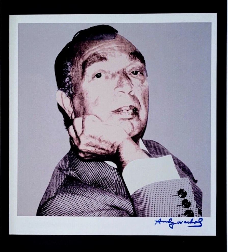 ANDY WARHOL + 1984 SIGNED + JACOB WEINTRAUB + POP ART MOUNTED & FRAMED BUY NOW! - 2