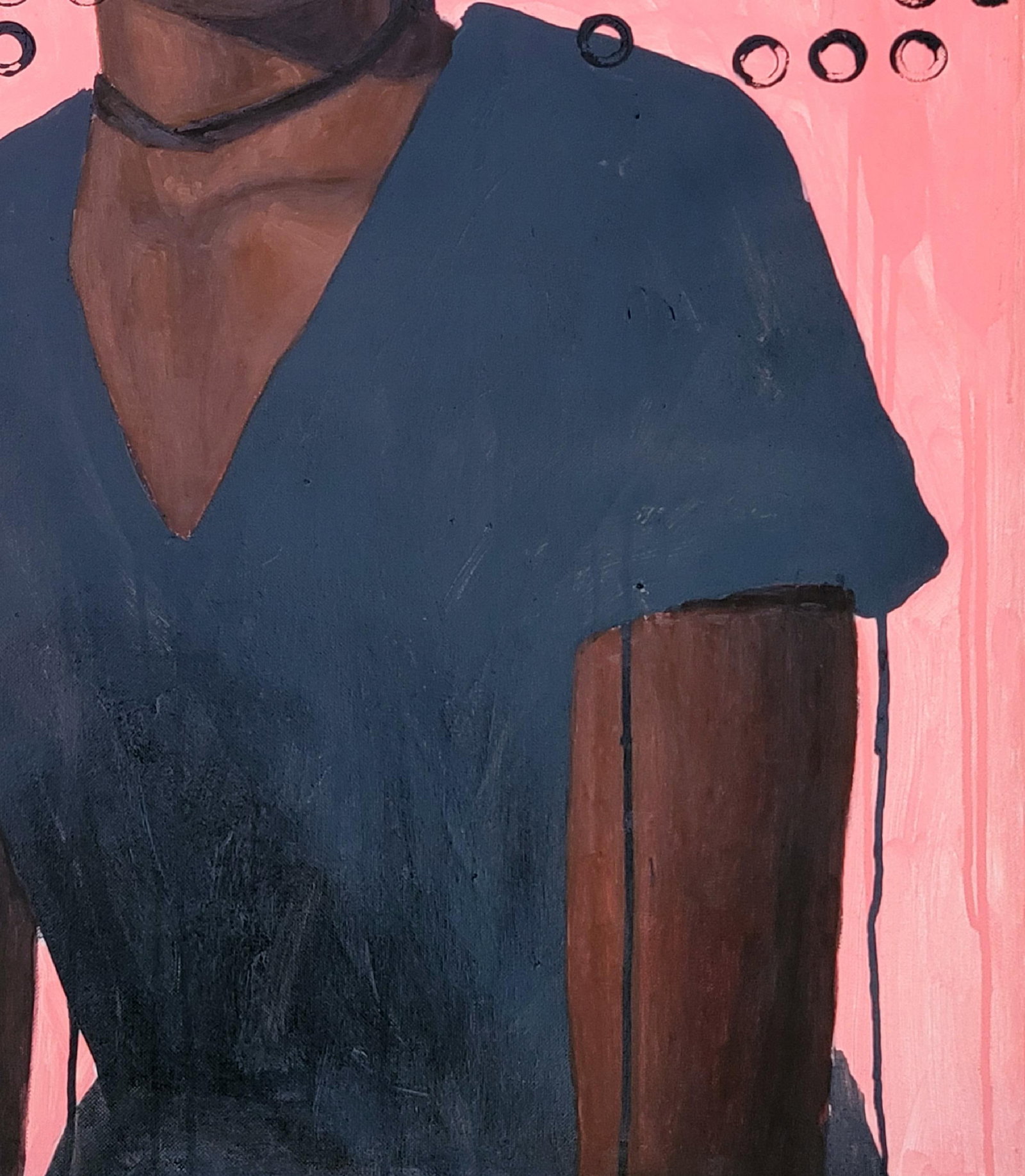 Damilola Ilori, Soft Murmur - 21st Century Contemporary, Figurative Portrait, Oil, Young Lady, 2023 - 8