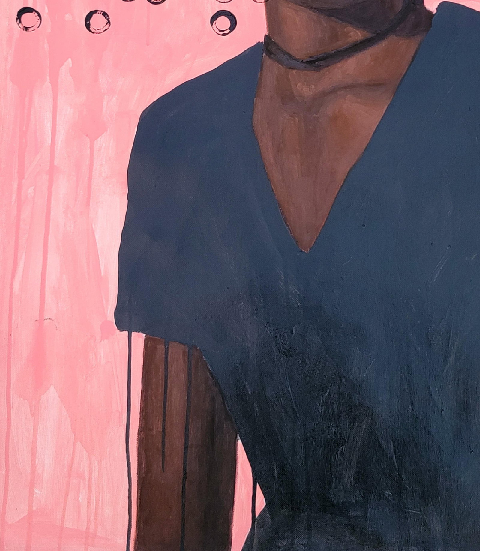 Damilola Ilori, Soft Murmur - 21st Century Contemporary, Figurative Portrait, Oil, Young Lady, 2023 - 13