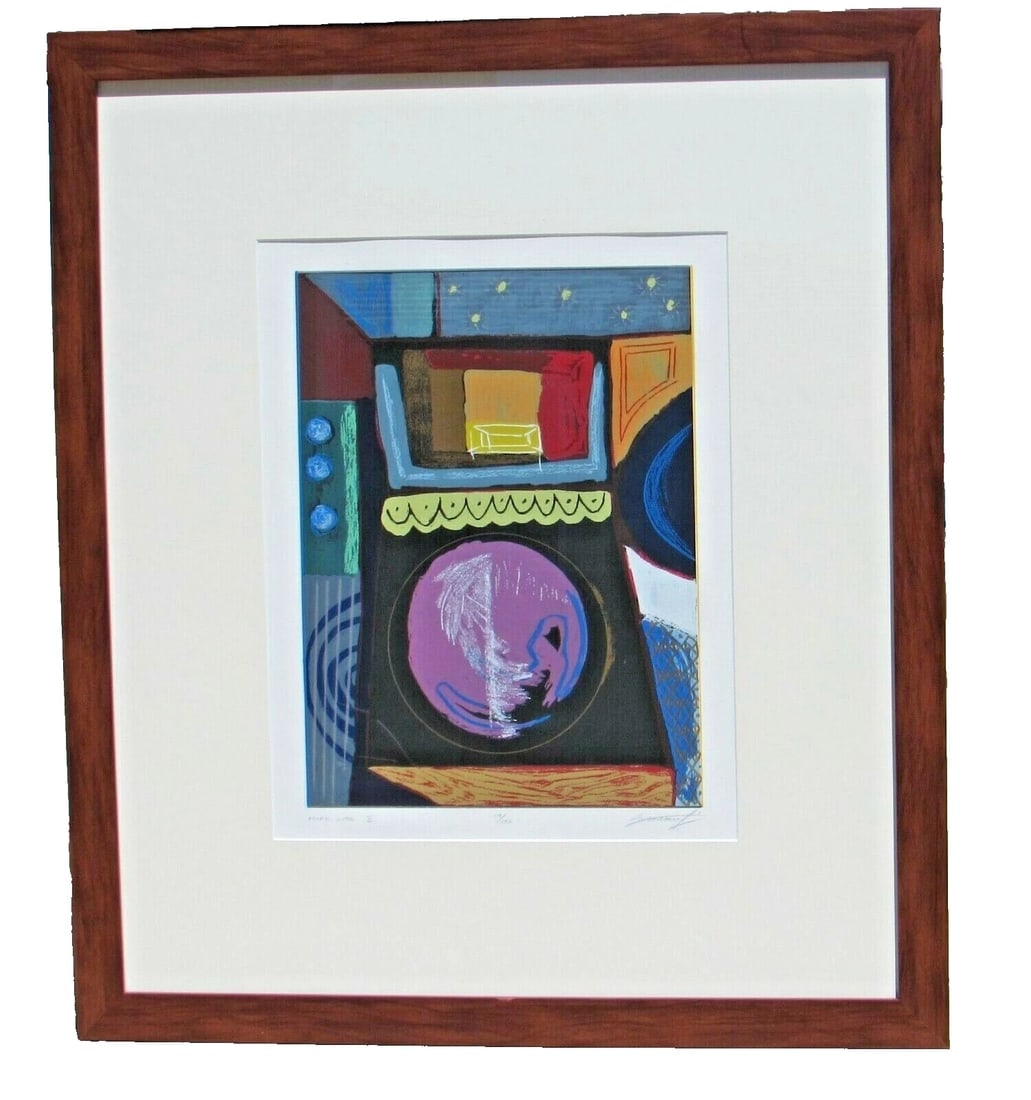 GREG GRONOWSKI S/N Color Screenprint Modernist Abstract More Life II 119/150 - 2