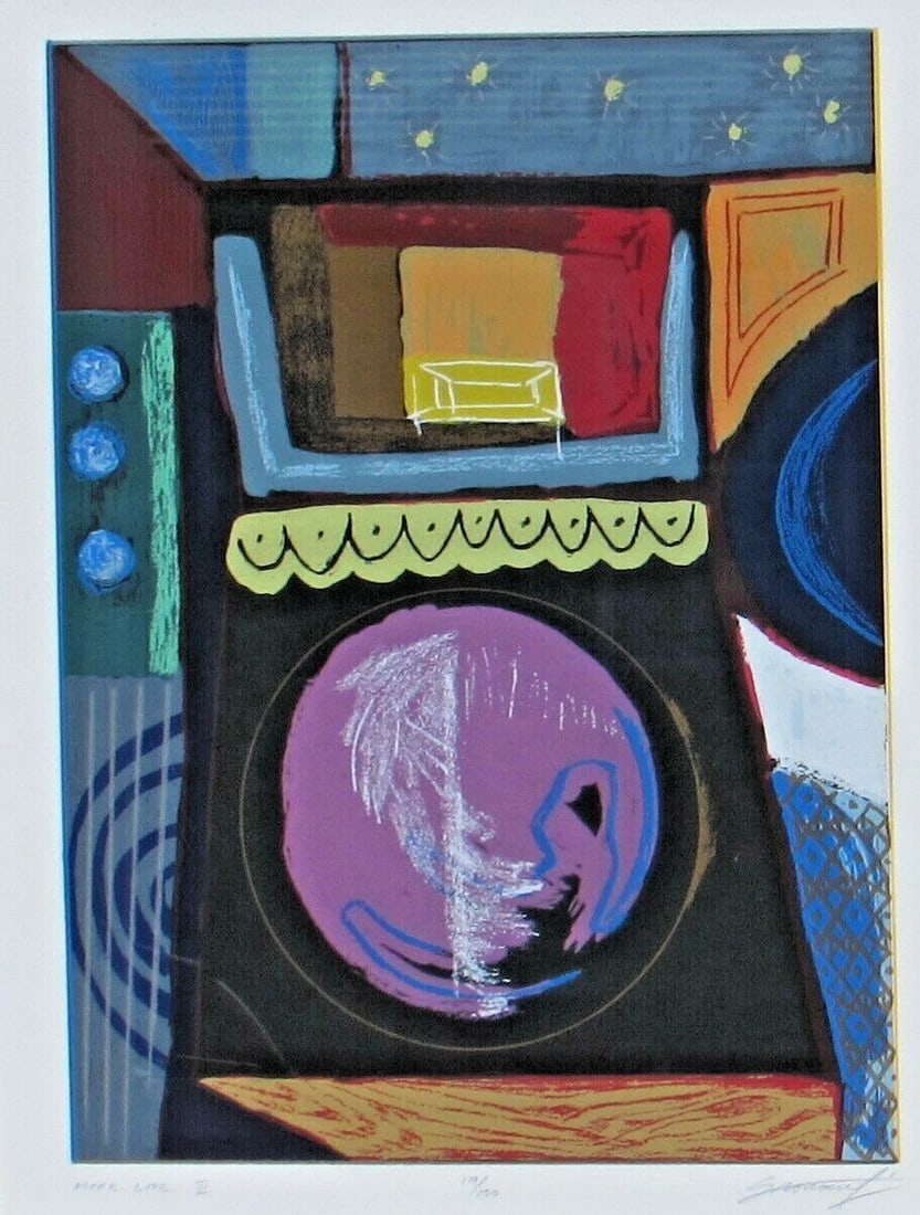 GREG GRONOWSKI S/N Color Screenprint Modernist Abstract More Life II 119/150 - 3
