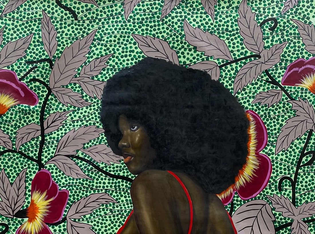 Gobe Joseph, Blossoms of Strength 1 - - 21st Century, Contemporary, Portrait, Women, Floral, 2023 - 6