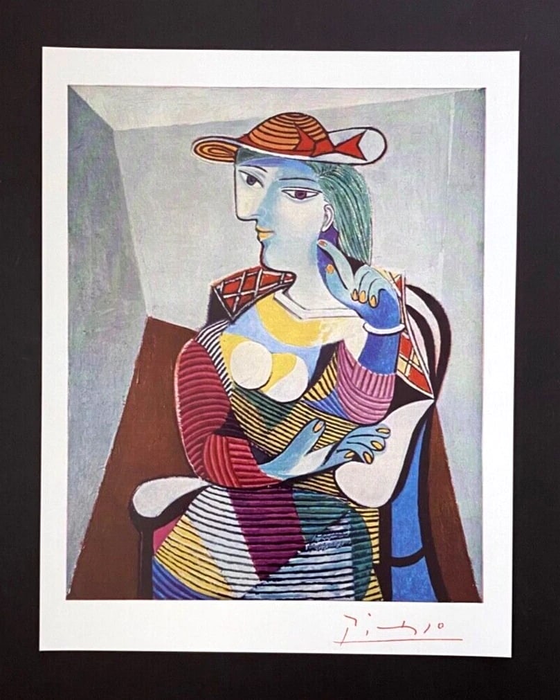 PABLO PICASSO + 1961 SIGNED SUPERB PRINT FROM LONDON FRAMED ART - 2