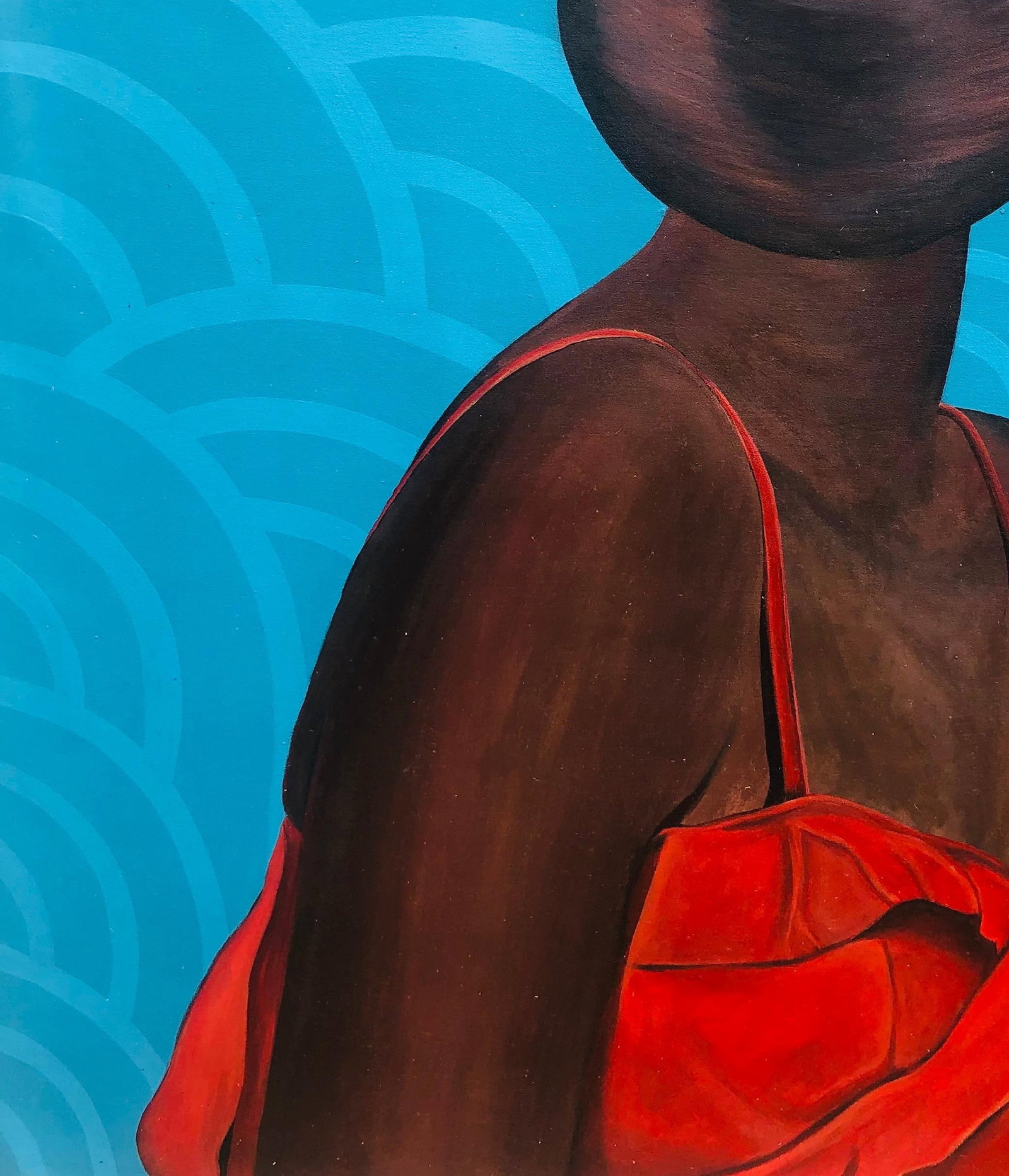 Hezekiah Oyejide Obidare, Black Goddess - 21st Century, Contemporary, Figurative, Woman, Flower Pot, - 14