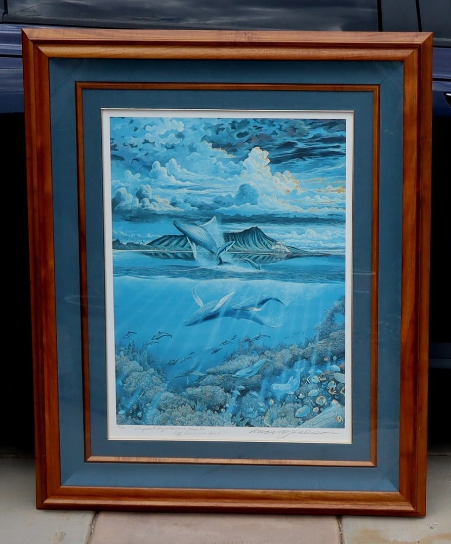 ROBERT LYN NELSON Eloquent Mysterious Giants Off Diamond Head S/N Lithograph - 6