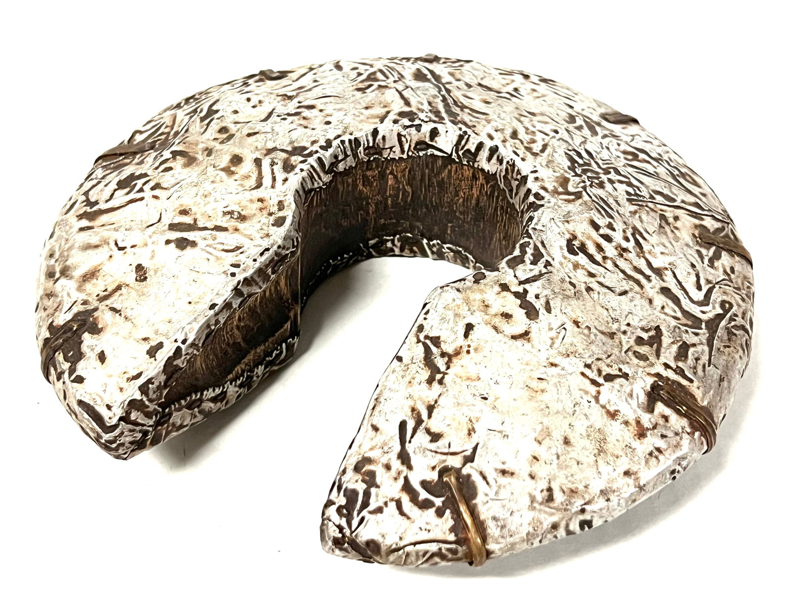 Carved Wood and Tin Metal Currency - 7