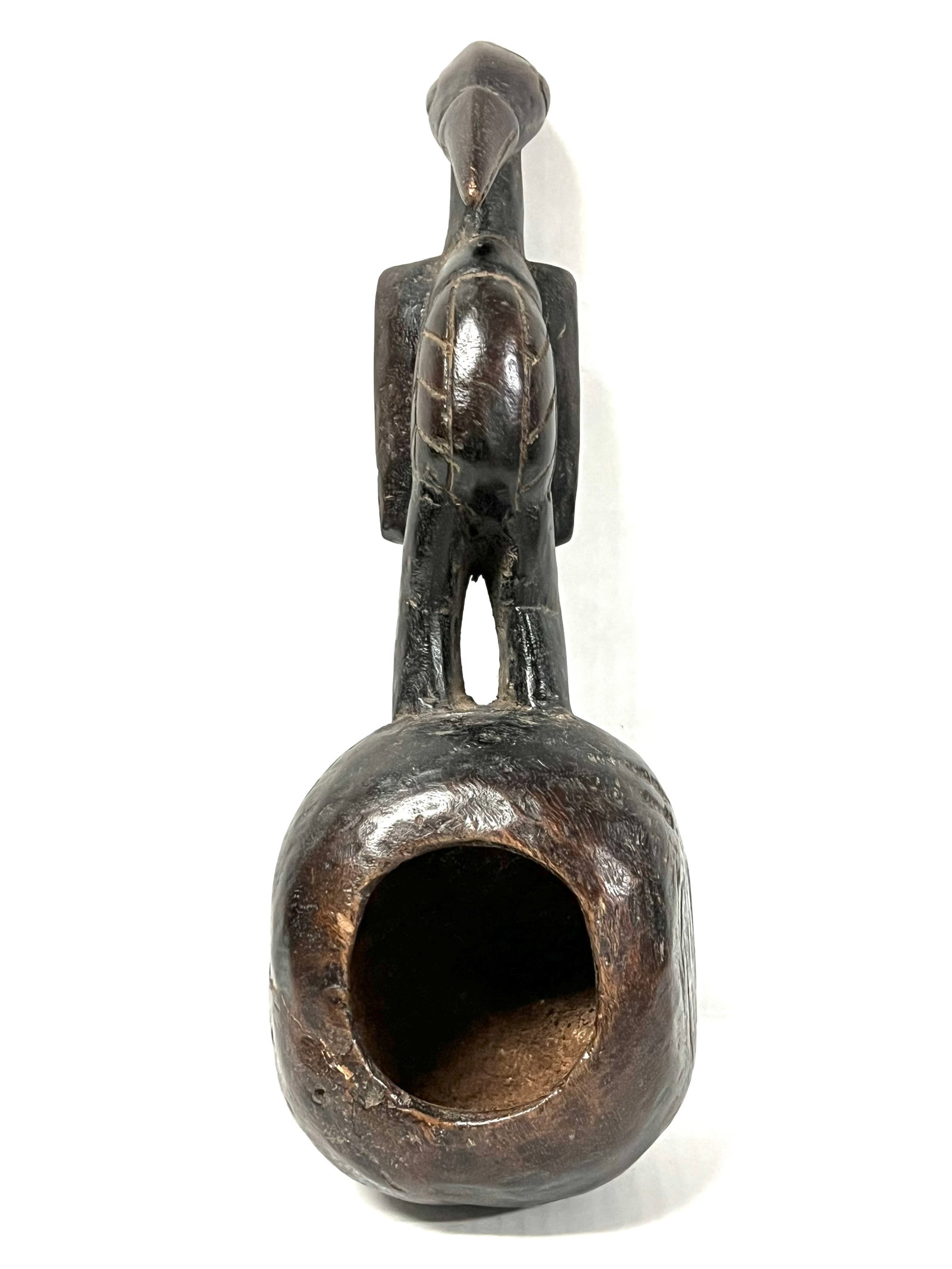 Senufo Spoon: Title: Senufo Spoon Description: African Tribal Art Carved Wood Senufo Spoon Materials: Wood Date/Period: Late 20th Century Size: 13" h x 4.5" w Reserve: $200.00 Shipping: Domestic: Flat-rate of