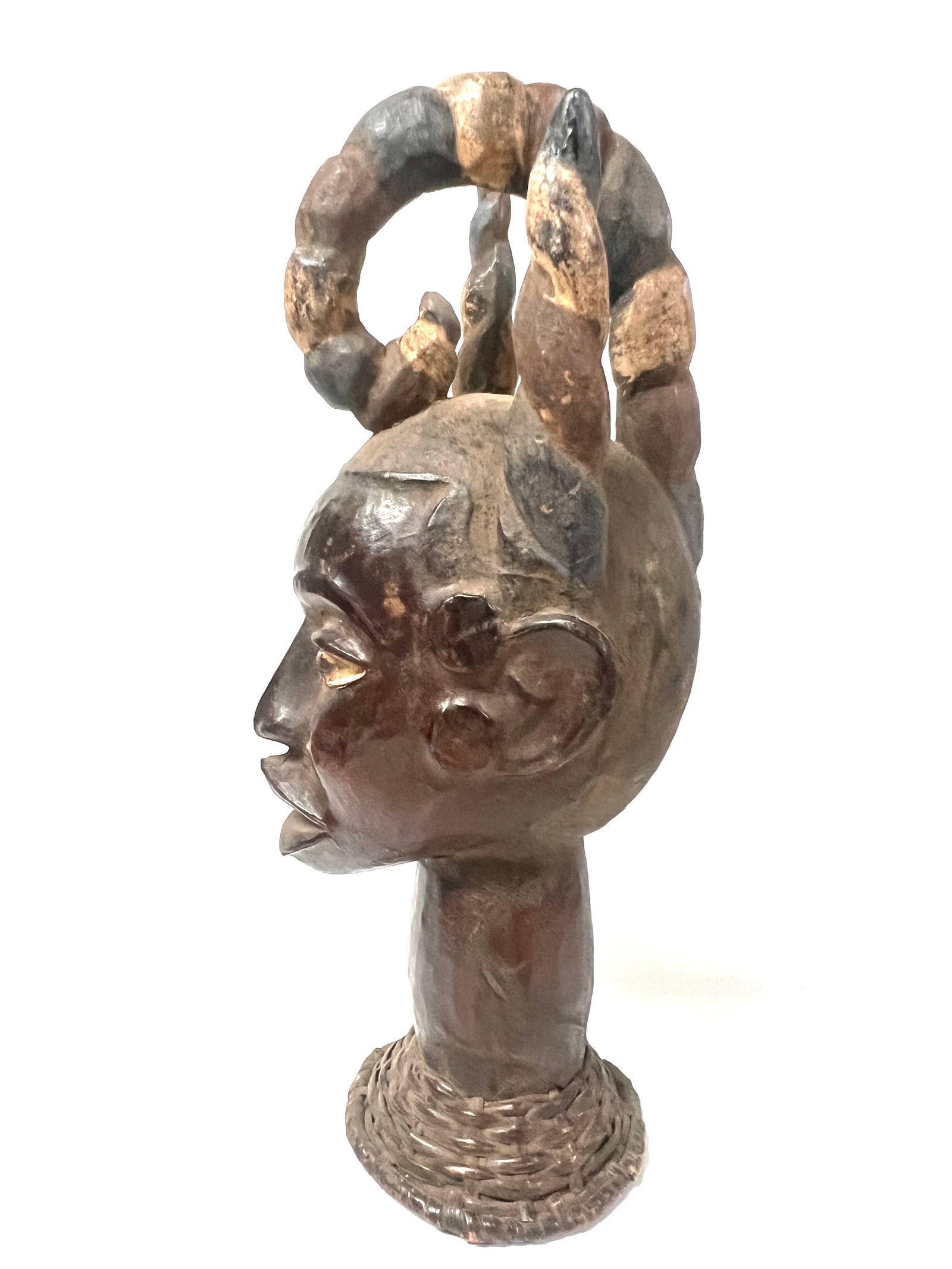 Ekoi Head Sculpture - 3