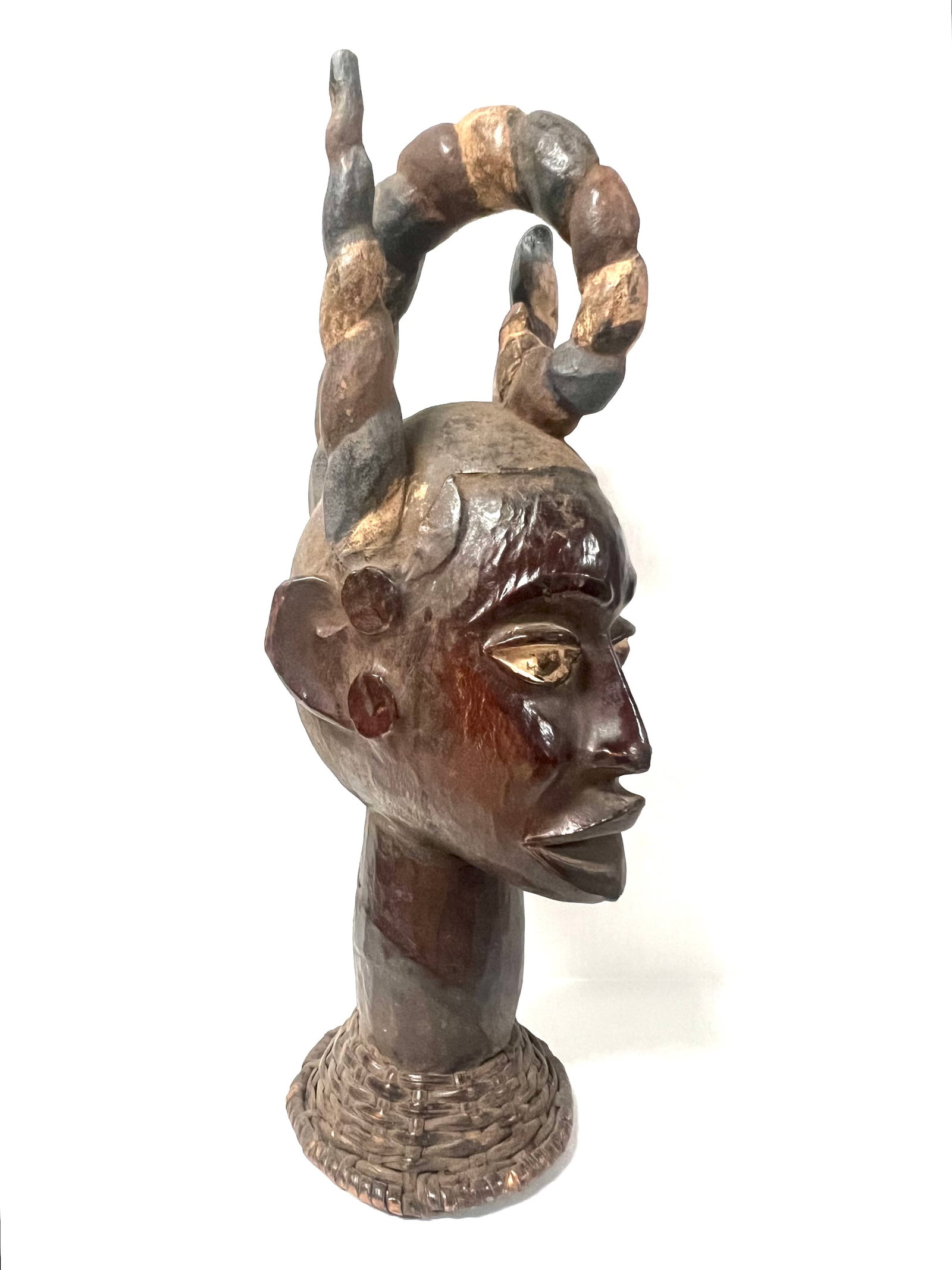 Ekoi Head Sculpture - 4
