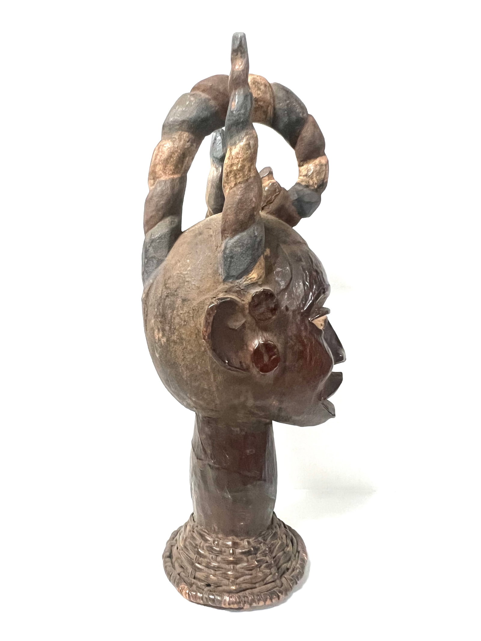 Ekoi Head Sculpture - 5