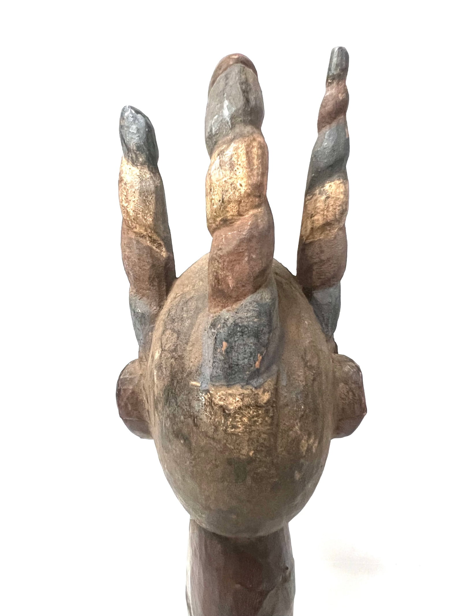 Ekoi Head Sculpture - 7