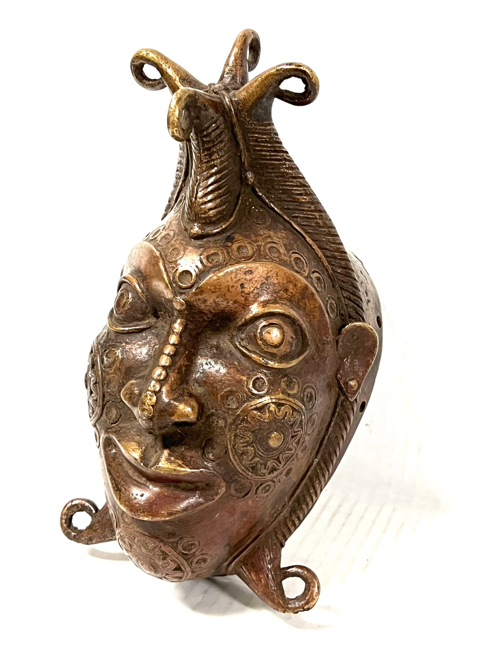 Bronze Bamileke Mask - 3