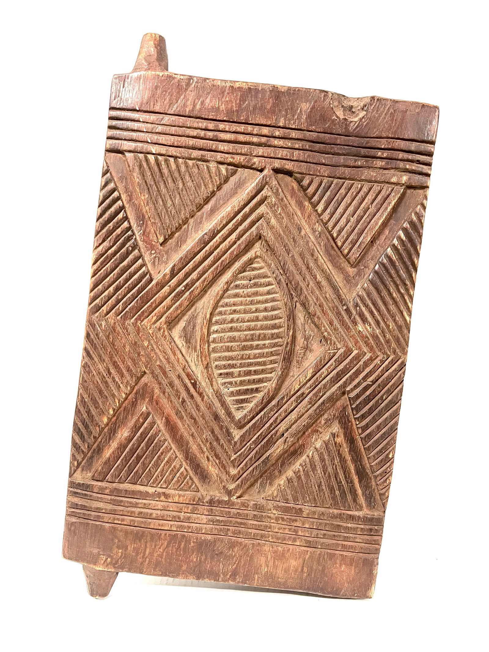 Baule Door: Title: Baule Door Description: African Tribal Art Carved Wood Baule Door Materials: Wood Date/Period: Late 20th Century Size: 21.5" h x 12.5" w Reserve: $300.00 Shipping: Domestic: Flat-rate of