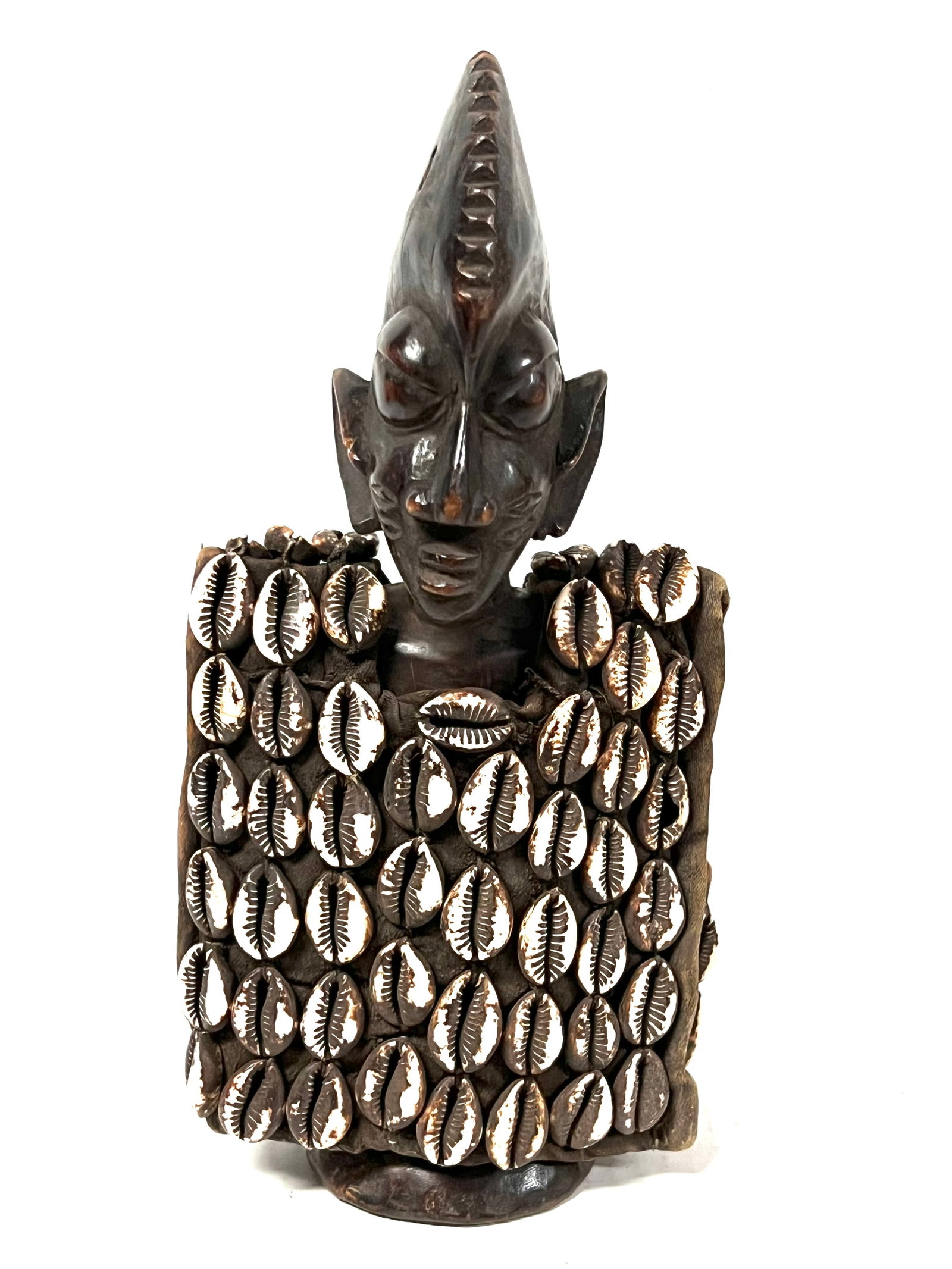 Ibeji Doll: Title: Ibeji Doll Description: African Tribal Art Carved Wood Ibeji Doll Materials: Wood Date/Period: Late 20th Century Size: 10" h x 5" w Reserve: $180.00 Shipping: Domestic: Flat-rate of $30.00 to