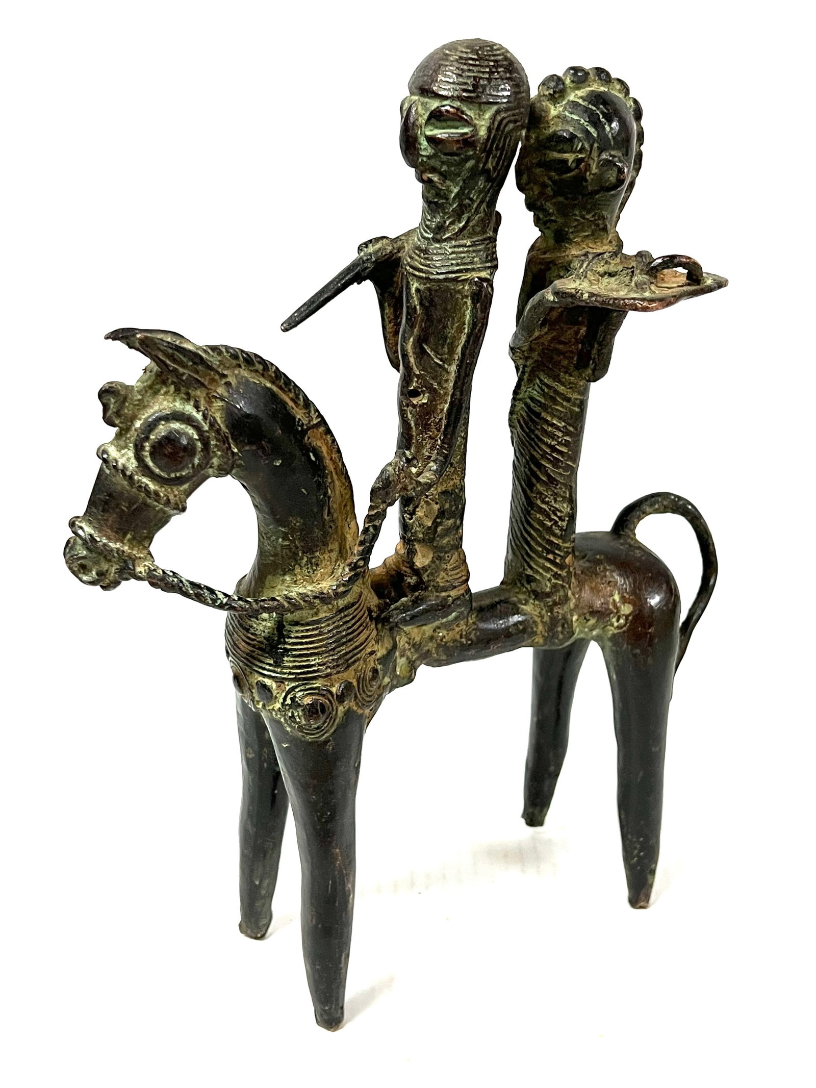 Chad Bronze Horse with Rider - 4