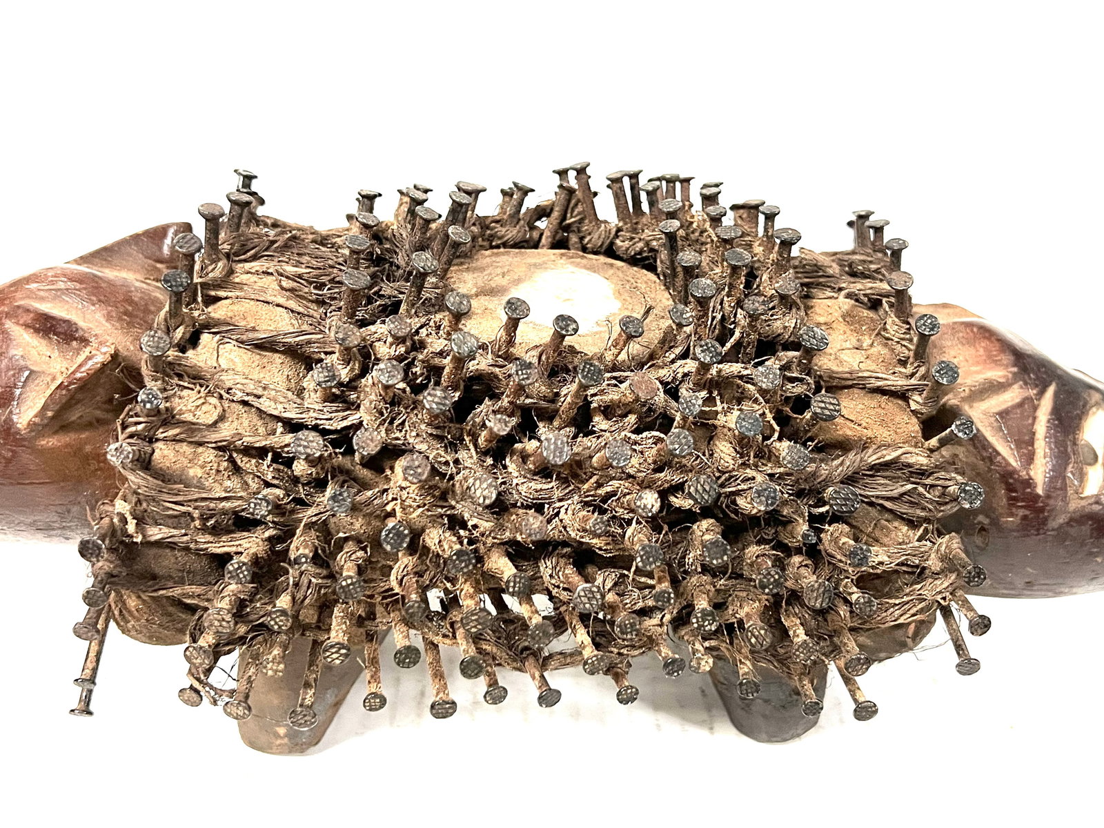 Bacongo Nail Fetish Statue - 3