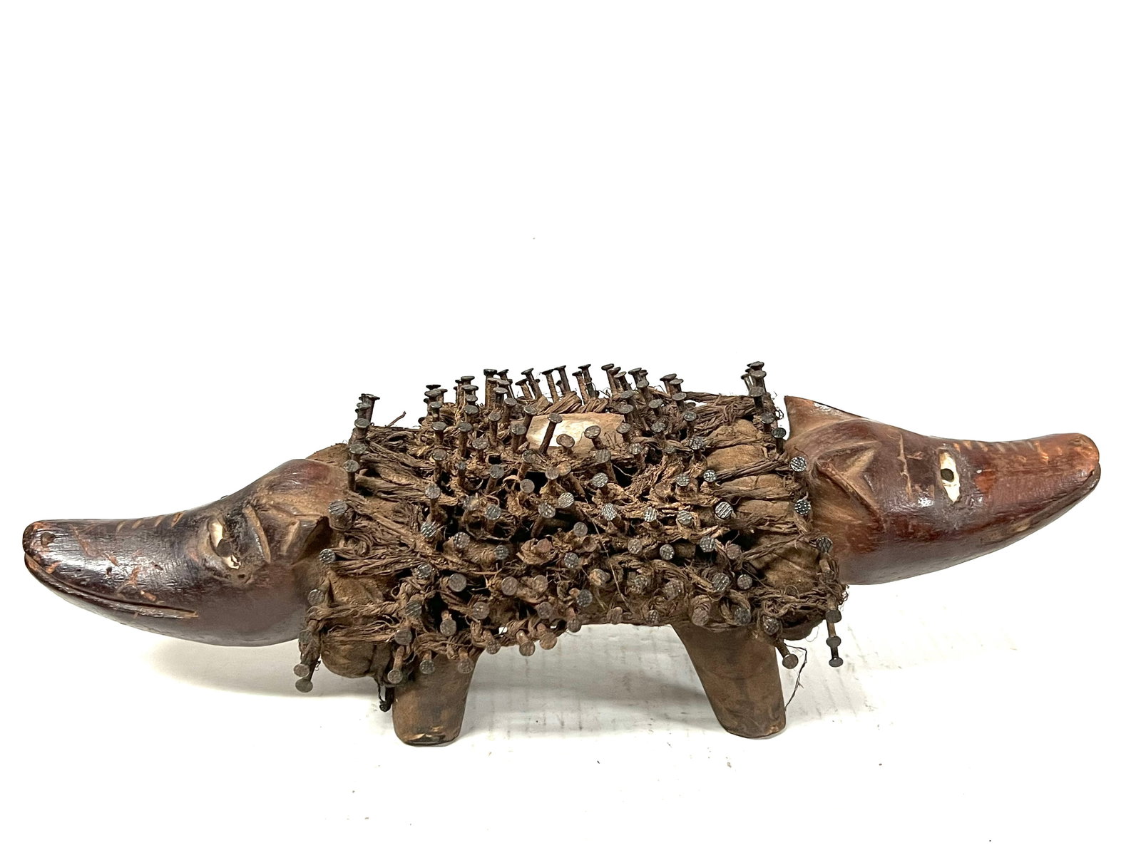 Bacongo Nail Fetish Statue - 6