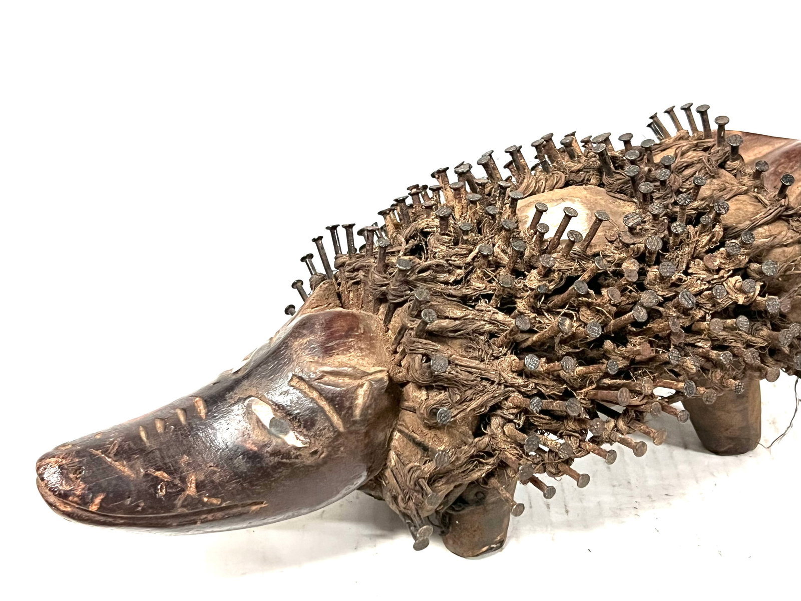 Bacongo Nail Fetish Statue - 8