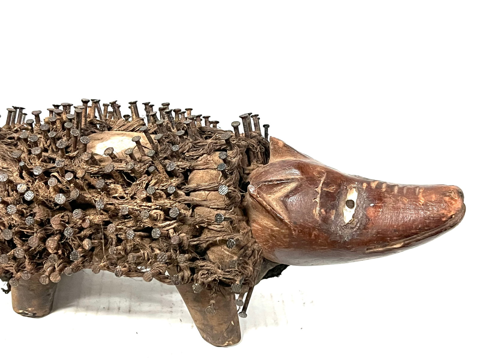 Bacongo Nail Fetish Statue - 9