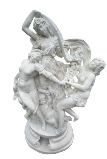 Antique Italian Marble Sculpture After "Toilette De Vénus" After Louis-Simon Boizot - 2