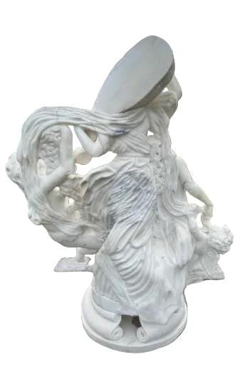 Antique Italian Marble Sculpture After "Toilette De Vénus" After Louis-Simon Boizot - 5