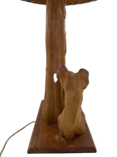 MCM Sculptural Cypress Root Table Lamp with Shade - 3