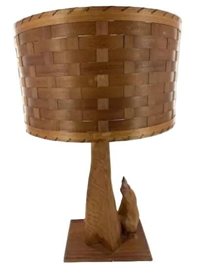 MCM Sculptural Cypress Root Table Lamp with Shade - 5