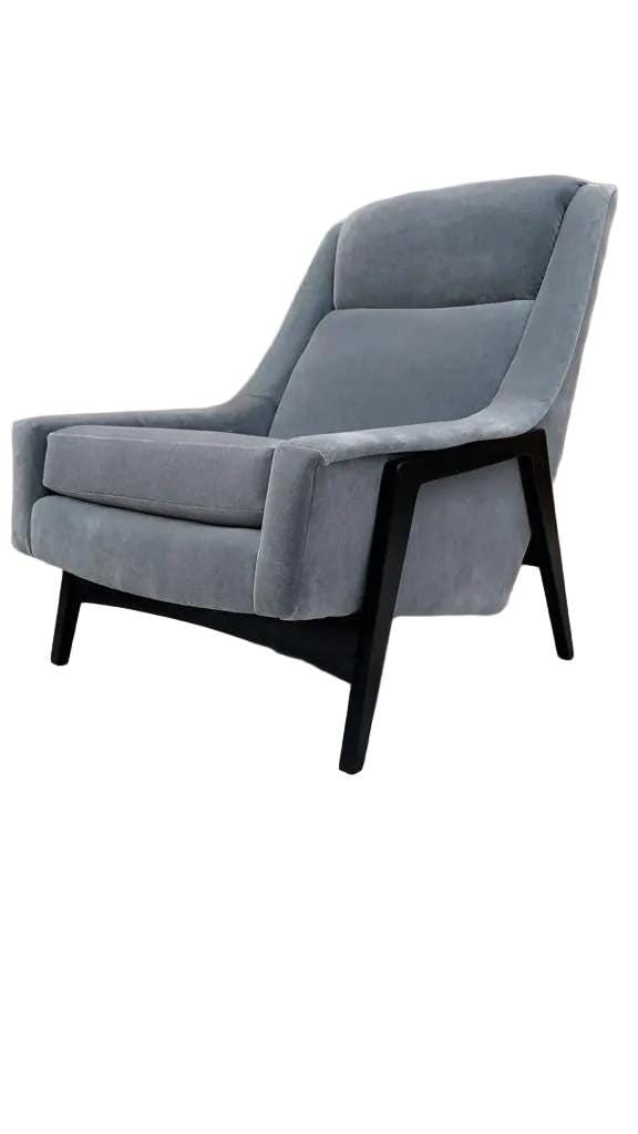 Mid Century Modern Folke Ohlsson for DUX Lounge Chair Newly Reupholstered in Mohair - 2