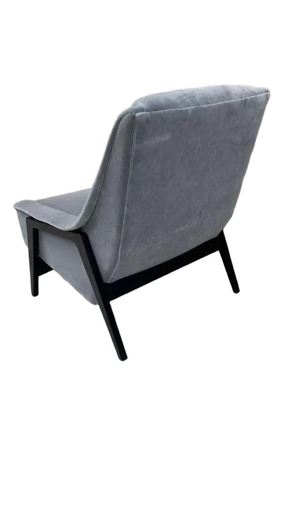 Mid Century Modern Folke Ohlsson for DUX Lounge Chair Newly Reupholstered in Mohair - 3