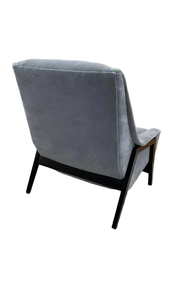 Mid Century Modern Folke Ohlsson for DUX Lounge Chair Newly Reupholstered in Mohair - 6