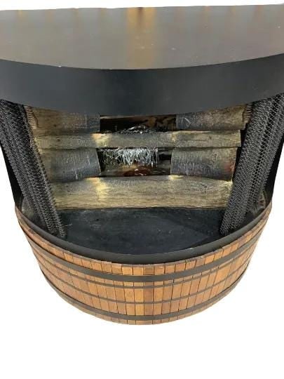 Vintage Modern Free Standing Indoor Fireplace - 3