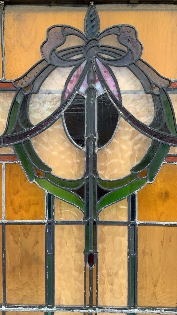 Antique Stained Glass Window/Door - 3