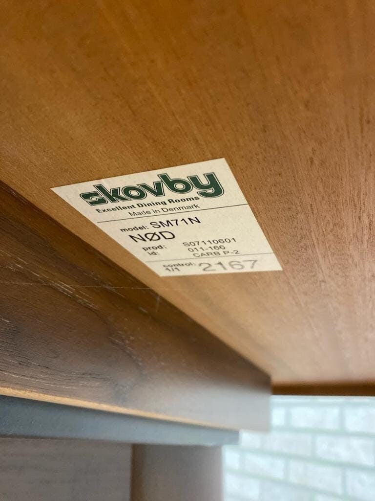 Mid Century Modern Skovby Rosewood Oval Dining Table - 3