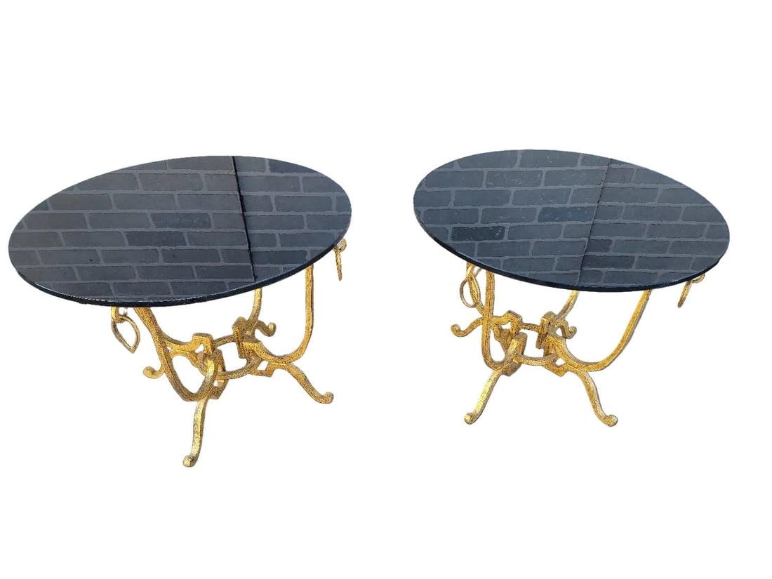 MCM Rene Drouet Style Side Table - Pair (1 of 6)