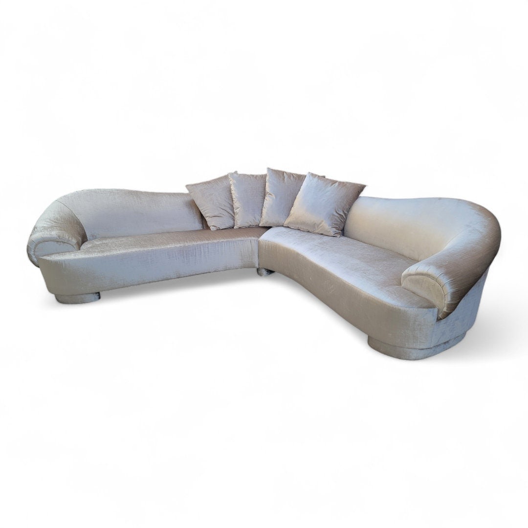 Postmodern Sectional Sofa By Carsons Newly Reupholstered (1 of 7)