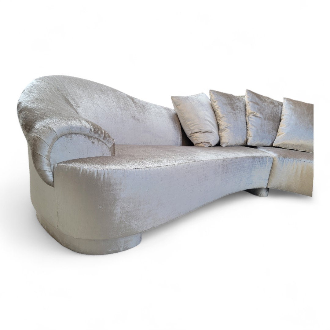Postmodern Sectional Sofa By Carsons Newly Reupholstered - 5
