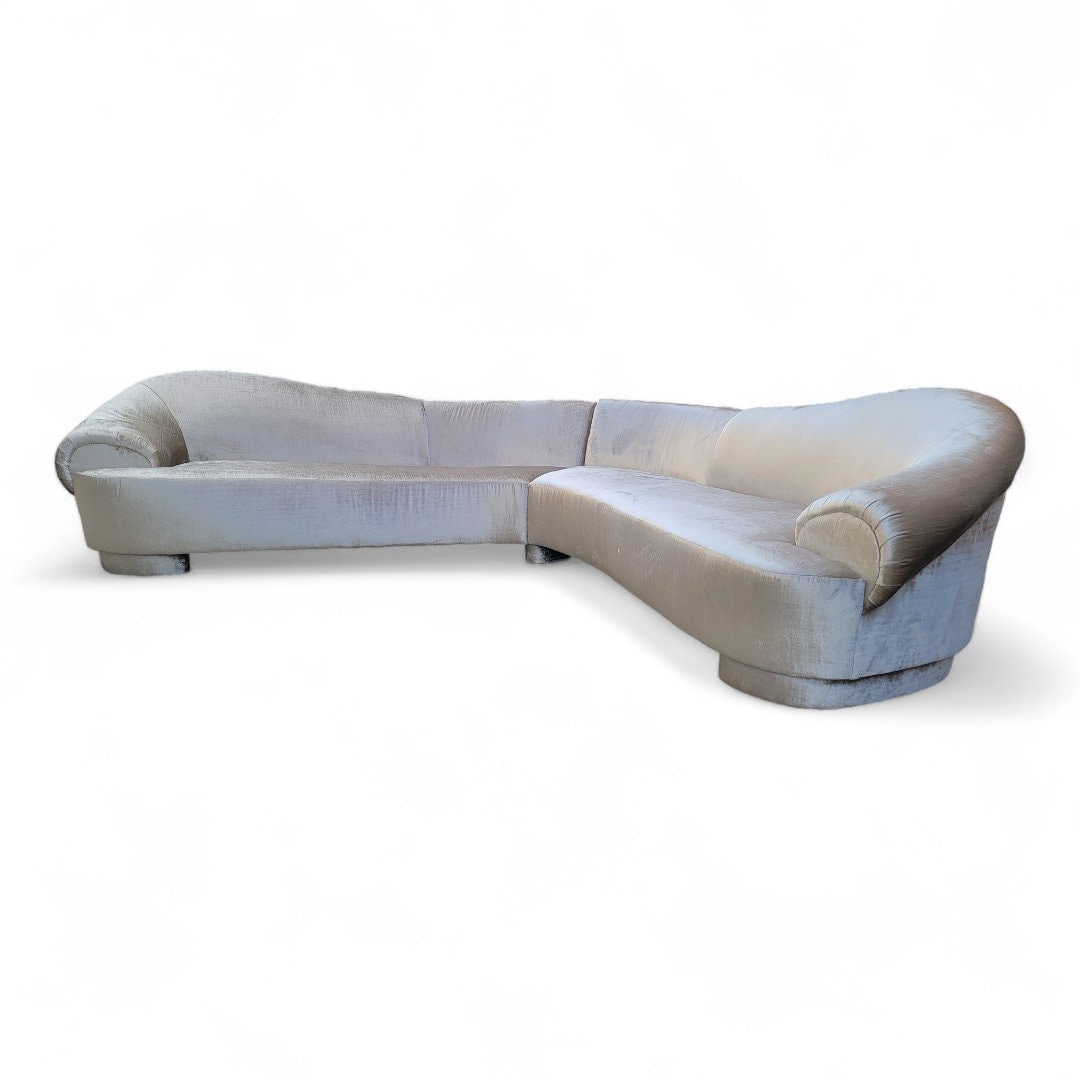 Postmodern Sectional Sofa By Carsons Newly Reupholstered - 6