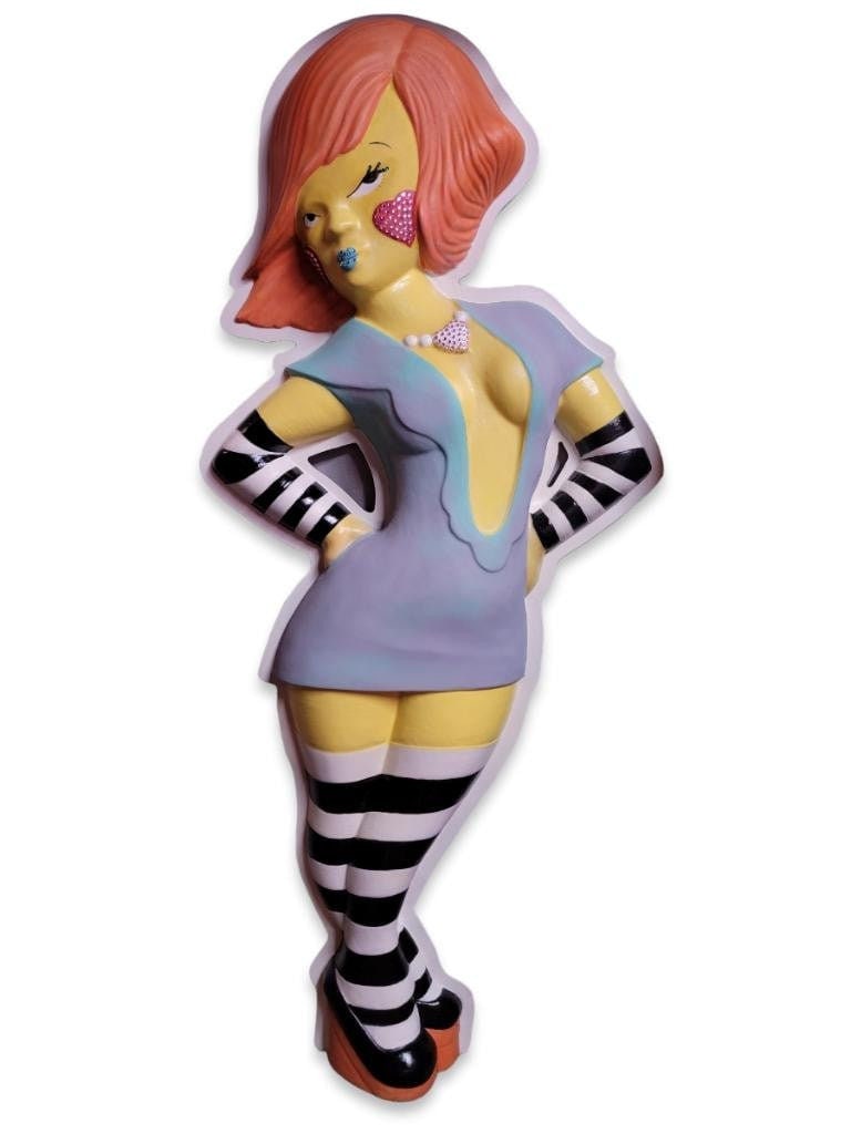 Vintage Mac Cosmetics Fiberglass Urban Art "Fafi" Statue - 2