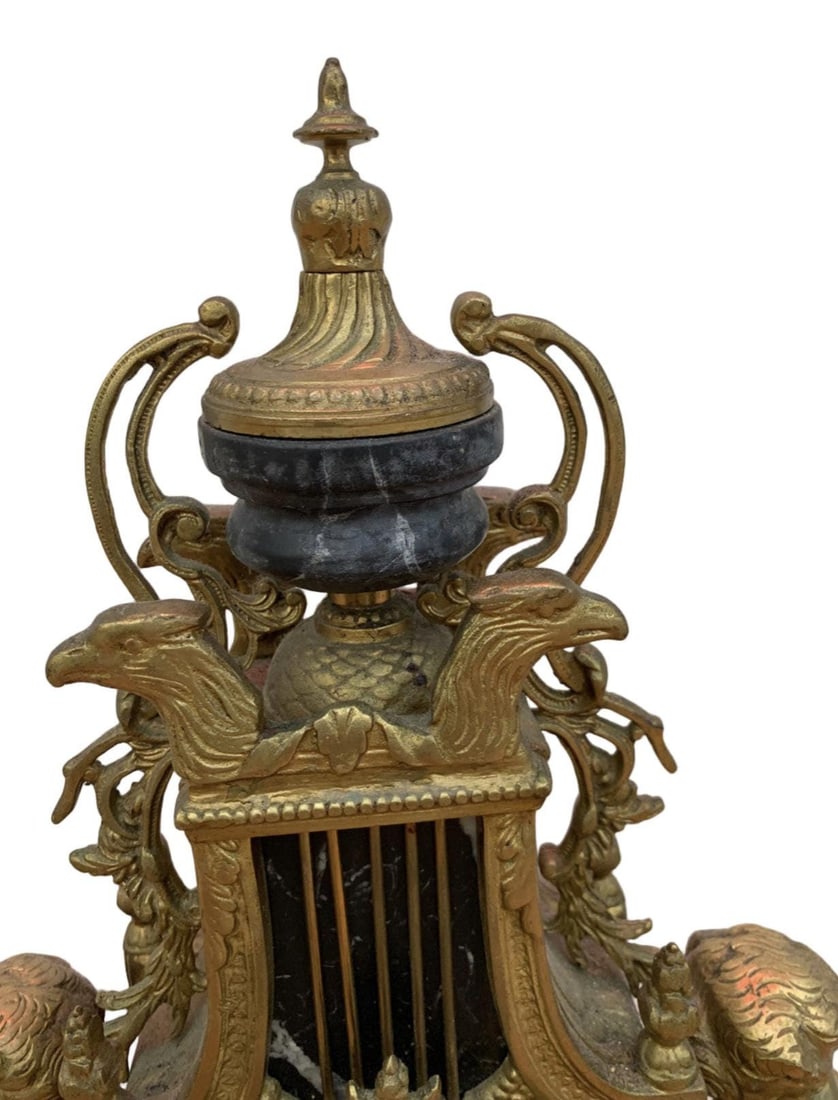 Vintage Imperial Brevettato Ornate Franz Hermle Mantel Clock - 6