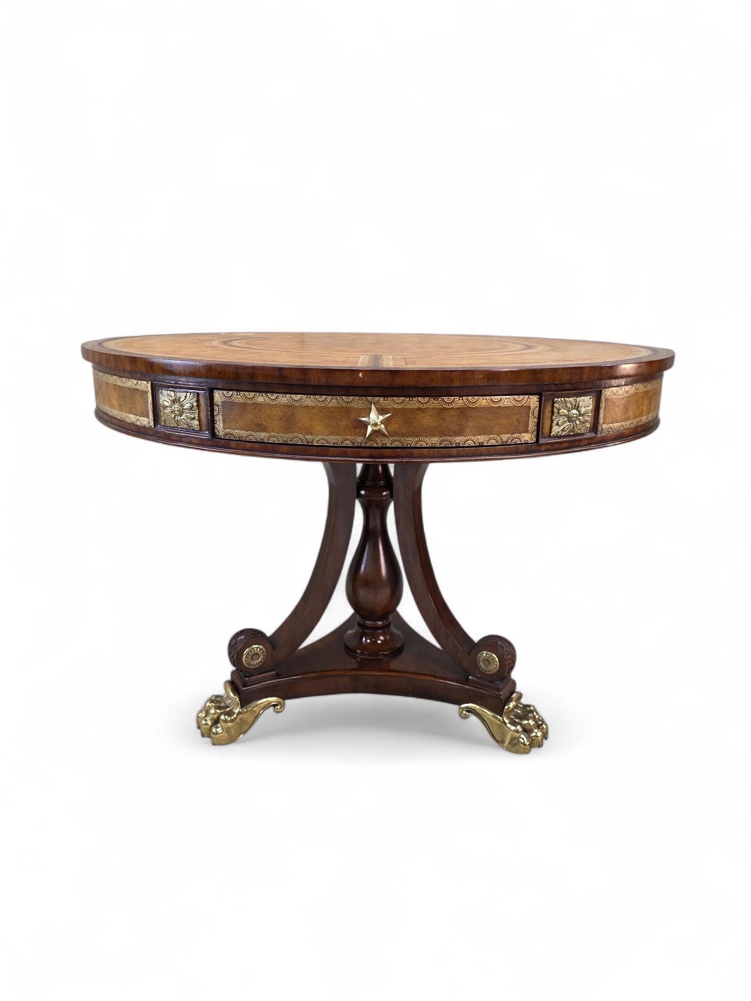 Vintage French Empire Regency Style Library/Hall Table by Maitland Smith (1 of 7)