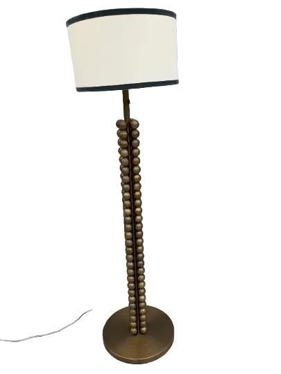 Modern Brass Textured Tower Floor Lamp (1 of 6)