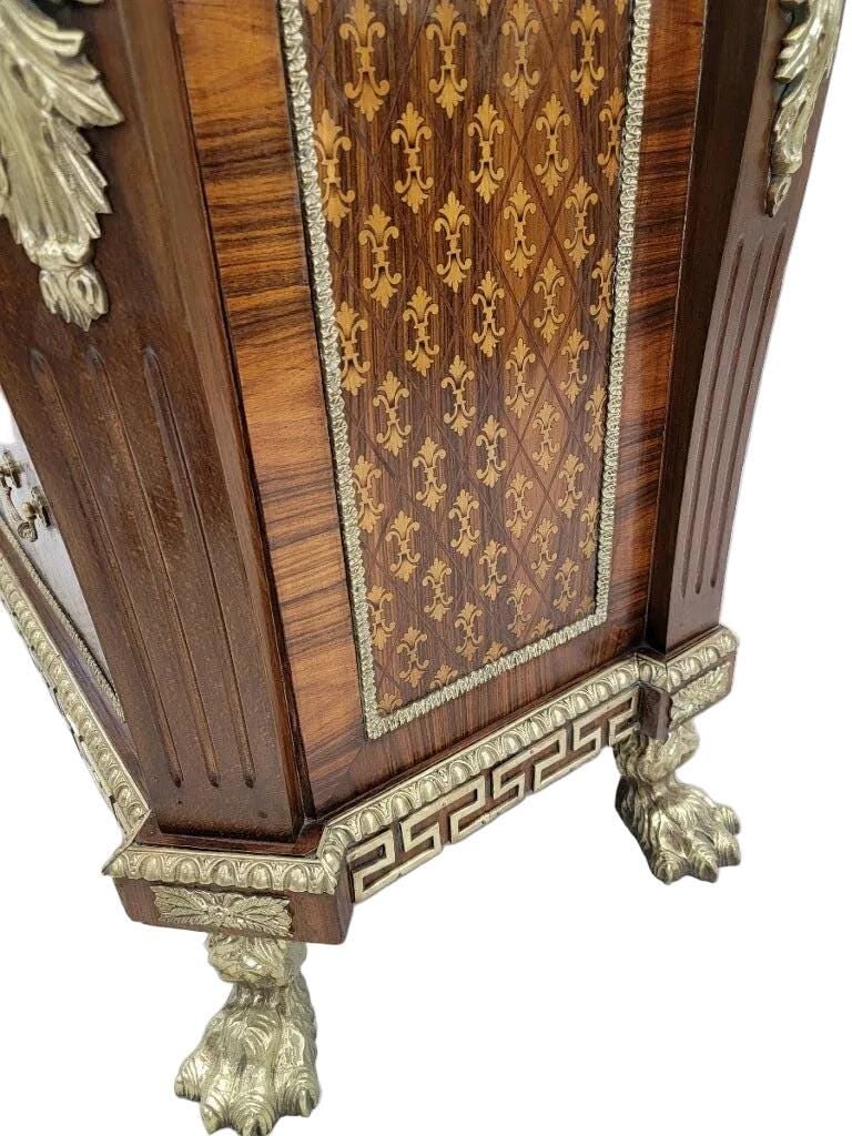 Antique French Empire Style Marquetry Inlay Chest Commode - 7