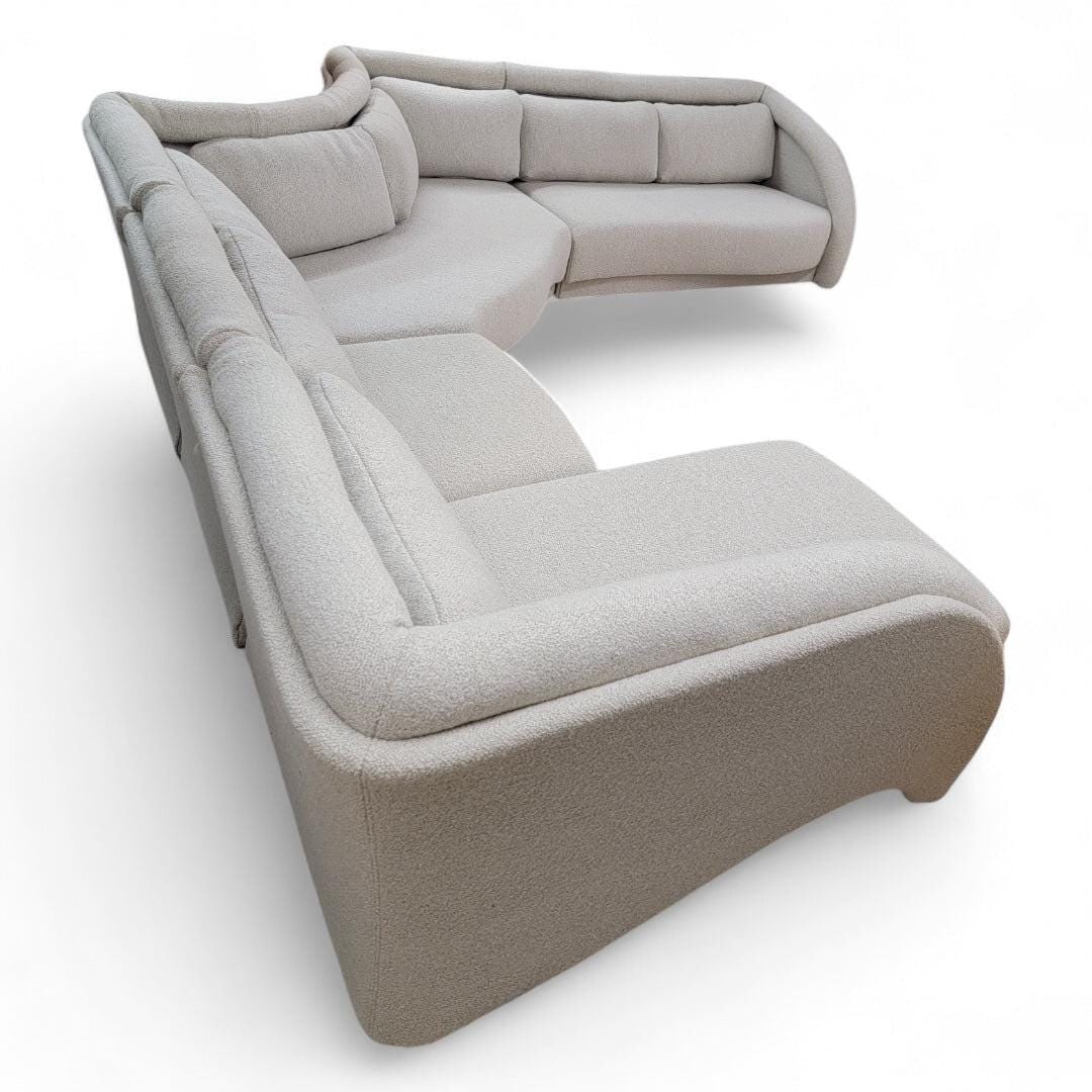Postmodern Sectional Sofa by Preview Newly Reupholstered - 3